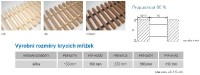 Mřížka podlahového konvektoru Korado KORAFLEX 100/16 příčná, dub PM-10016-R21300